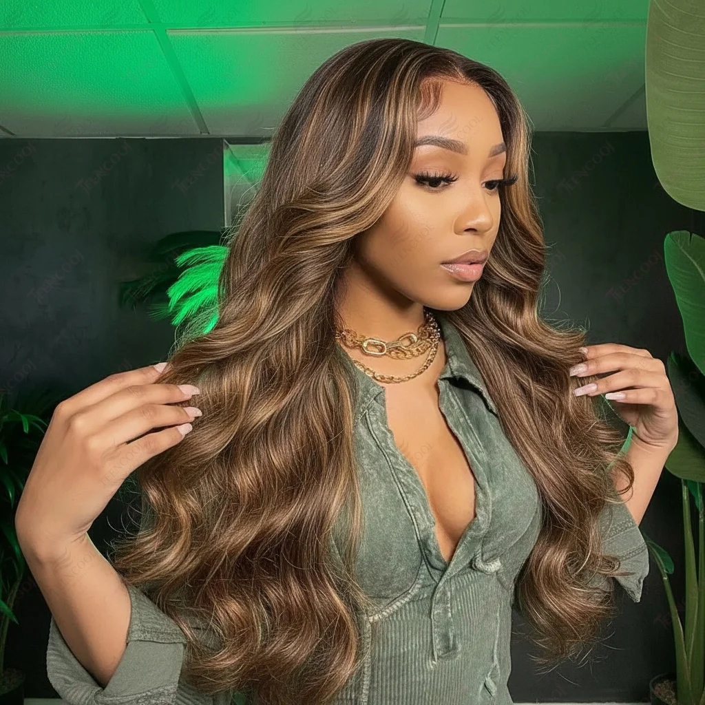 

200% Плотность Выделите Объемная Волна 13x4 Парики Фронта Шнурка Человеческих Волос 13x6 HD Парики Фронта Шнурка P4/27 Цветной Парик Для Женщин 30 Дюймов