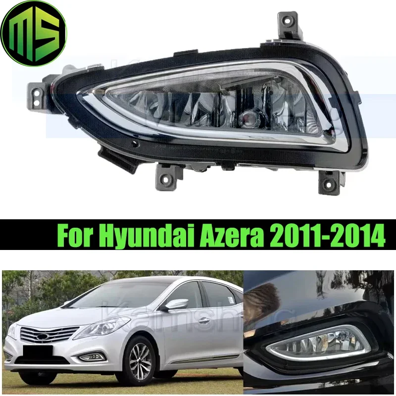 Car Front Bumper Fog Lamp Daytime Running Light For Hyundai Azera 2011-2014  Foglight Foglamp Fog Lamp 92201-3V000 92202-3V000