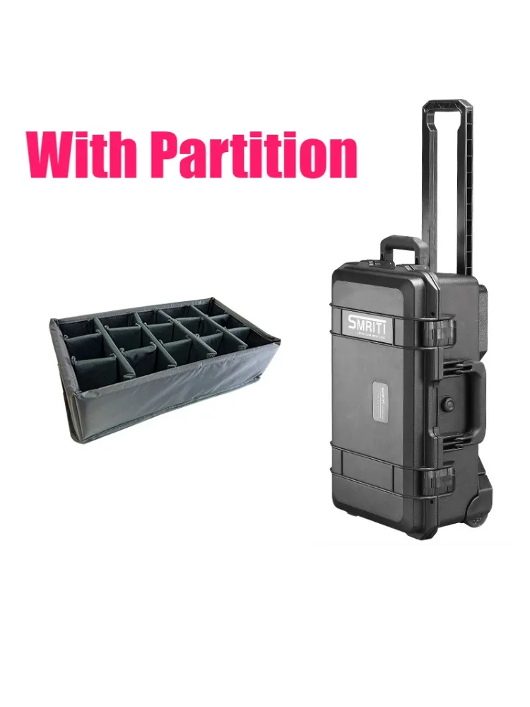 Safety Protector Hardware Organizer Tool Case Portable Box with Wheels Impact Resistant Tool Box Instrument Equipment Packaging