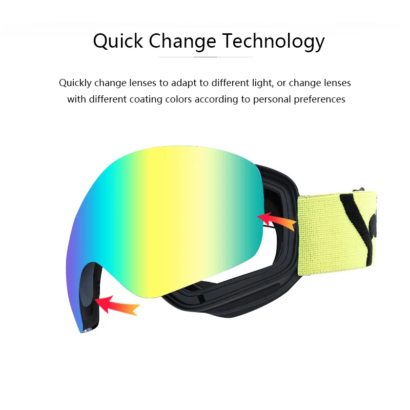 2022 New Adult Ski Goggles Glasses Double Layer UV Protection Men Snow Snowboard Women Eyewear Outdoor Winter Sports Ski Goggles