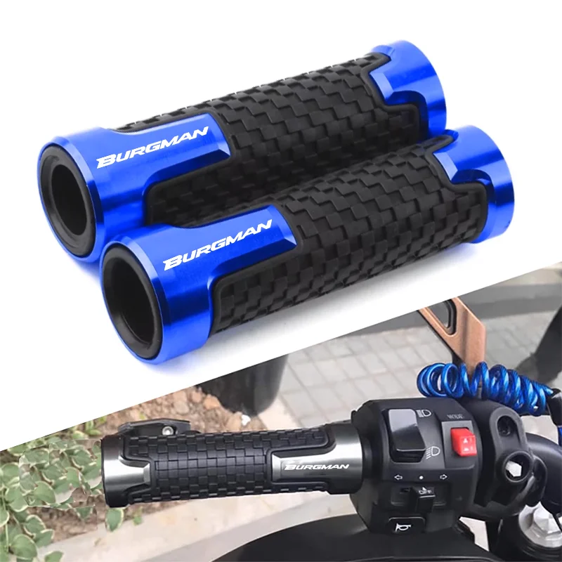 

Handle Bar Grip For SUZUKI BURGMAN 650 400 125 200 250 AN650 AN400 AN125 AN200 Motorcycle Accessories CNC Handlebar Grips Cover