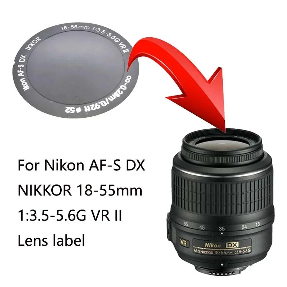 New Ring label For Nikon AF-S DX NIKKOR 18-55mm 1:3.5-5.6G VR &18-55 mm VR II Domestic Front Lens Pressure Ring Decorative