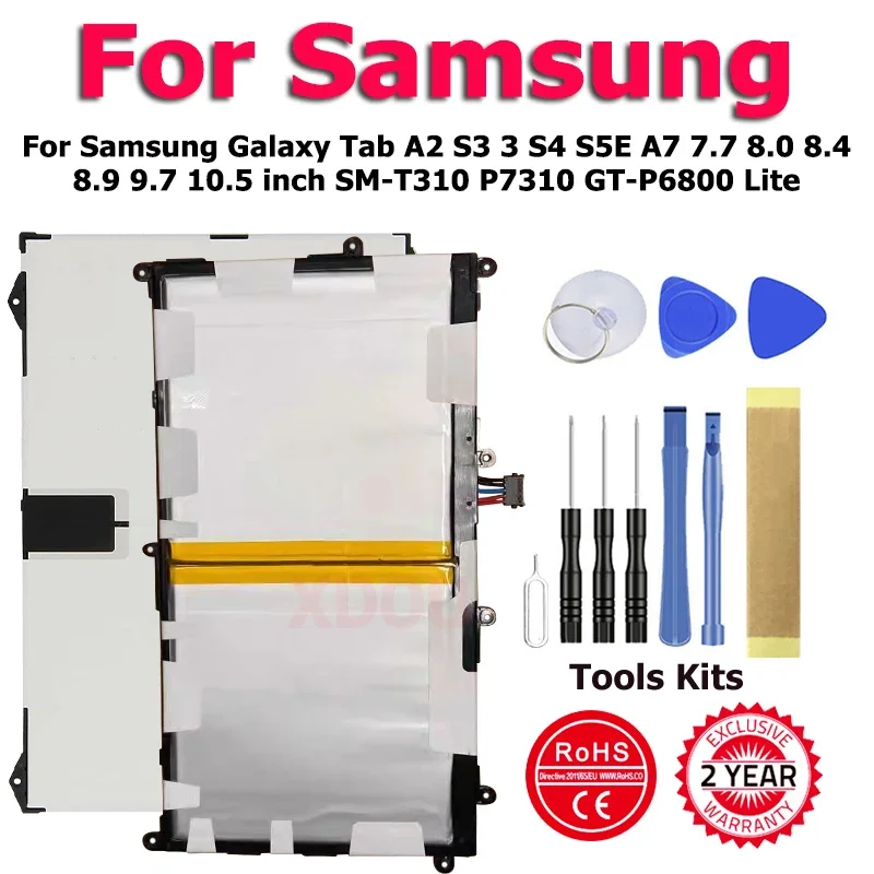 EB-BT825ABE T4800C Bateria do Samsung Galaxy Tab A2 S3 3 S4 S5E A7 7.7 8.0 8.4 8.9 9.7 10.5 cala SM-T310 P7310 GT-P6800 Lite