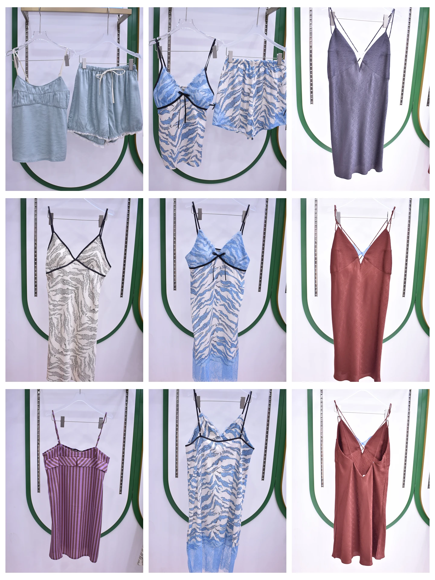 fangtiao-women's-summer-lace-trimmed-silk-sleepwear-zebra-patterned-strap-nightgown-home-clothes-set-suitable-for-outdoor-wear
