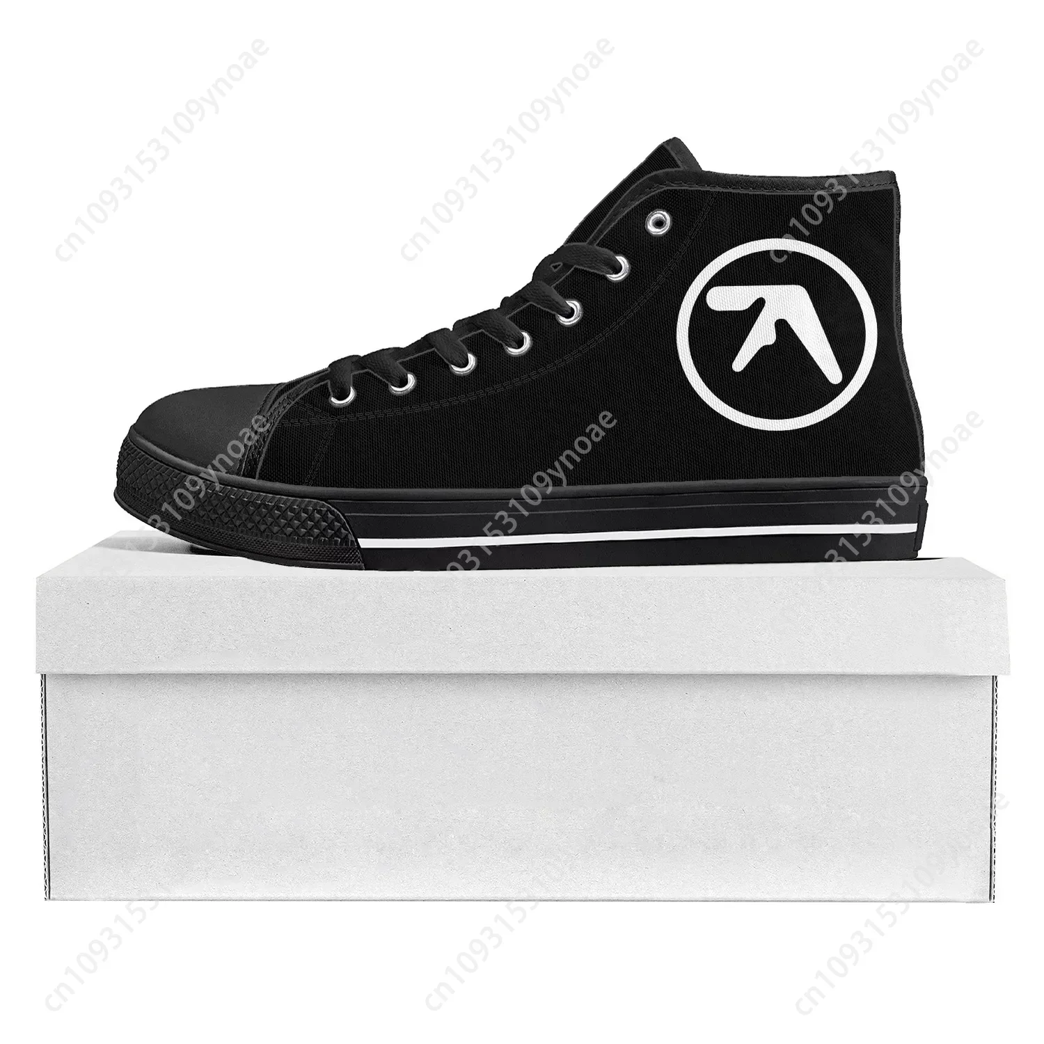 

Aphex Twin Electronic Music DJ Mixer High Top High Quality Sneakers Mens Womens Teenager Canvas Sneaker Couple Shoe Custom Shoe