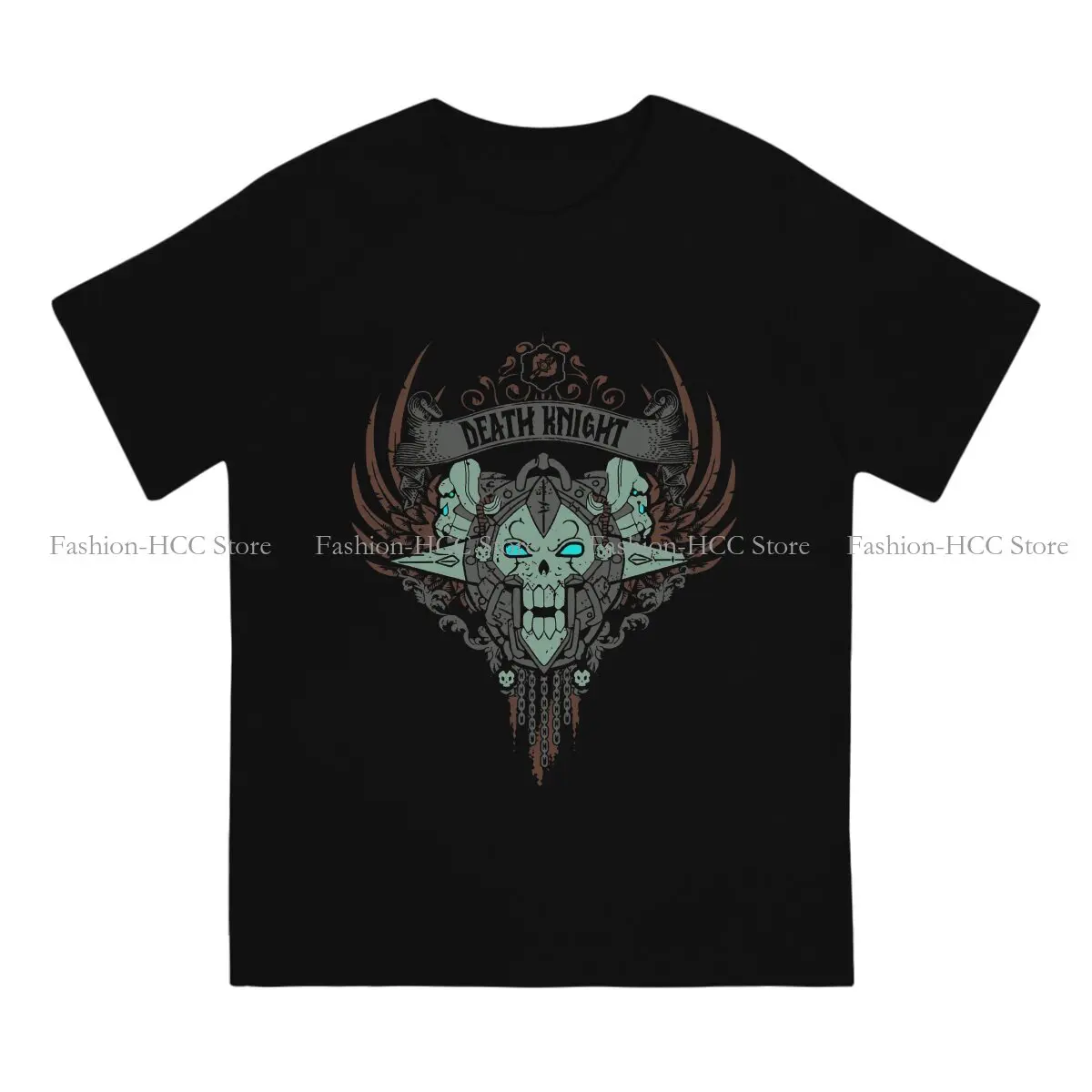 World of Warcraft Role-playing Game Polyester TShirts DEATH KNIGHT ELITE EDITION Essential Print Homme T Shirt Funny Clothing