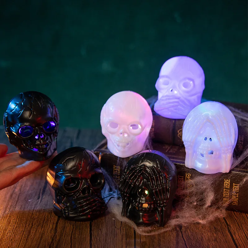 New Halloween Skeleton Lights LED Light-up Skeleton Fun Ghost Festival Atmosphere Decoration Night Light Dress Up Props Gift