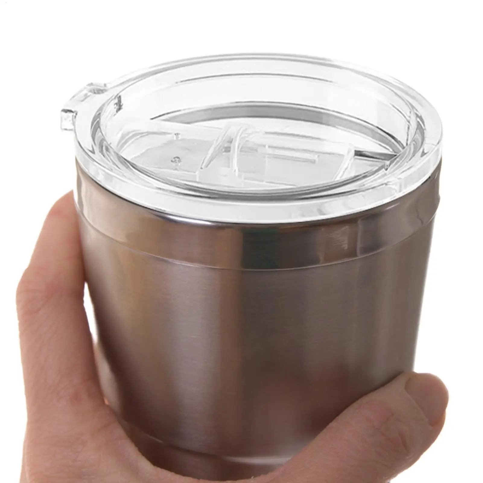 Clear Ice Cup Lid Transparent Skinny Tumbler Cover Stainless Steel Tumbler Travel Cup Replacement Lid Car Cup Sliding Lids
