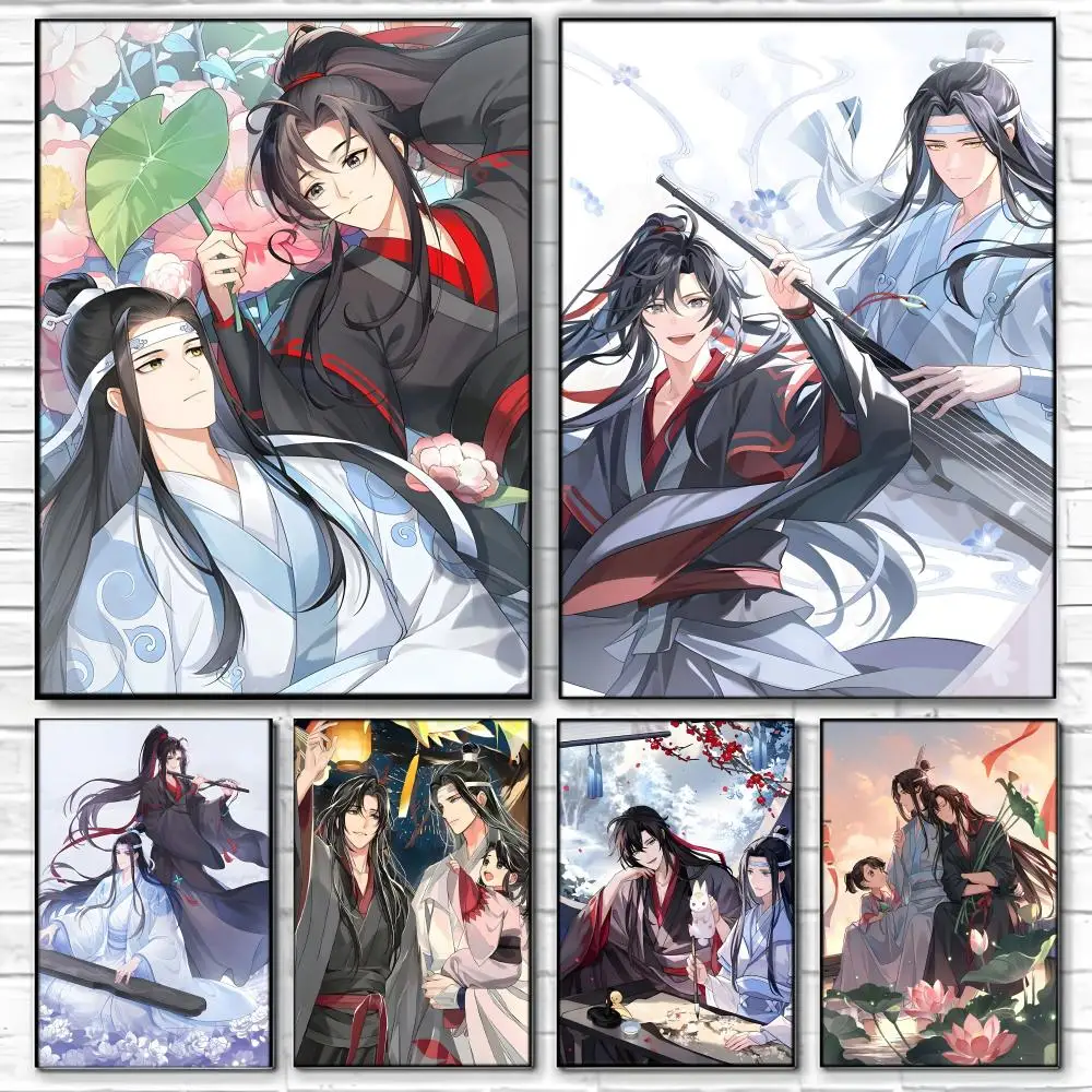 Chinese Fantasy Anime M-Mo Dao Zu Shi Poster  Self-adhesive Art Waterproof Paper Sticker Coffee House Bar Room Wall Decor