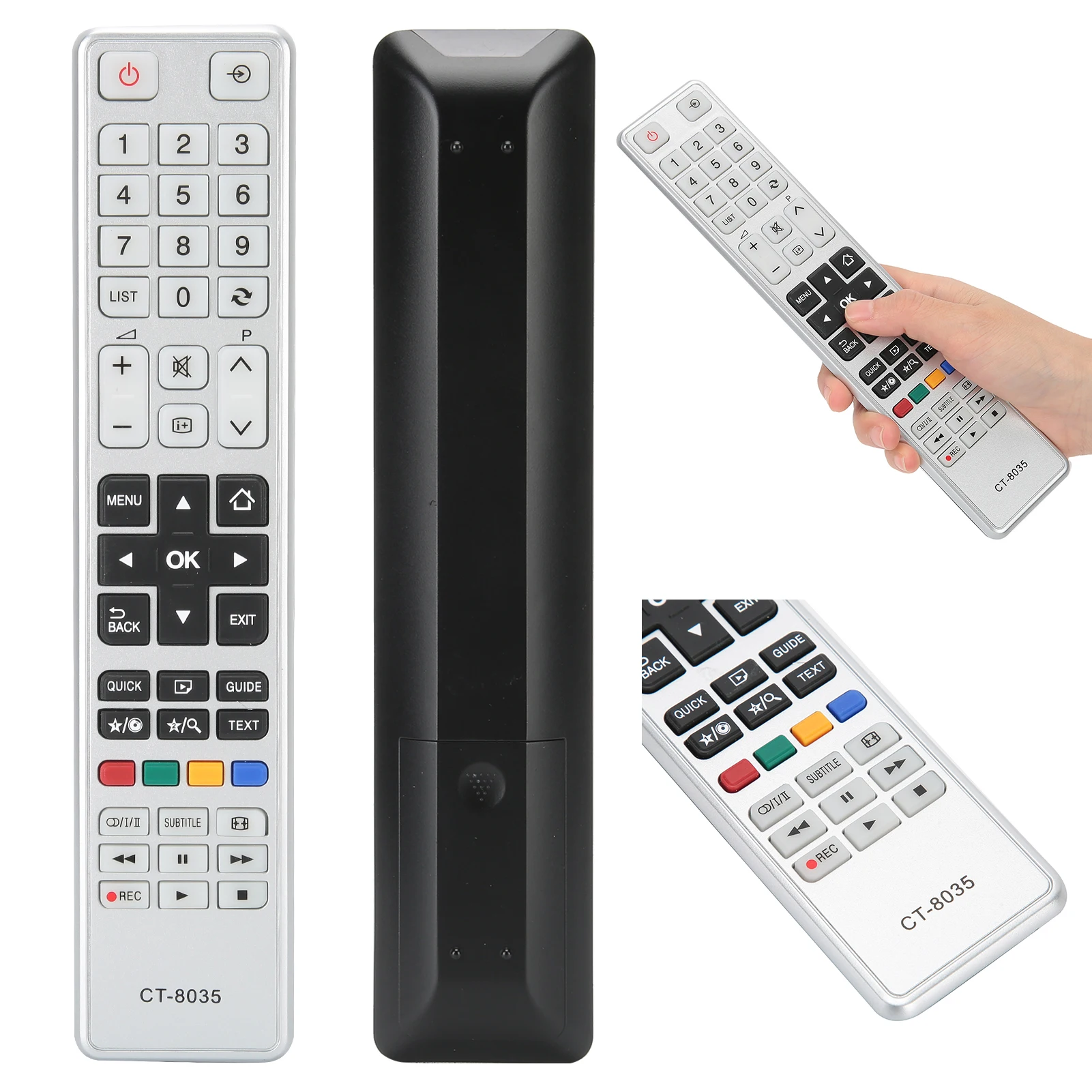 RM‐L1278 Mando a distancia de TV multifunción para mando a distancia de televisión Toshiba Mando a distancia de TV de repuesto