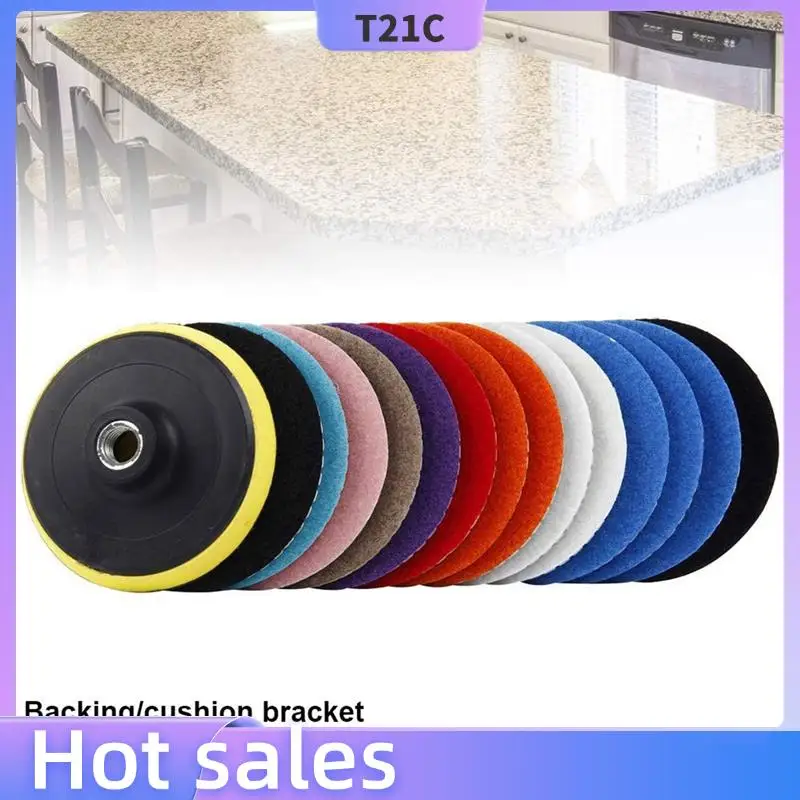 

T21C 30Pcs Diamond Polishing Pads Kit 4 Inch 100Mm Wet/Dry For Granite Stone Concrete Marble Polishing Use Grinding Discs Set