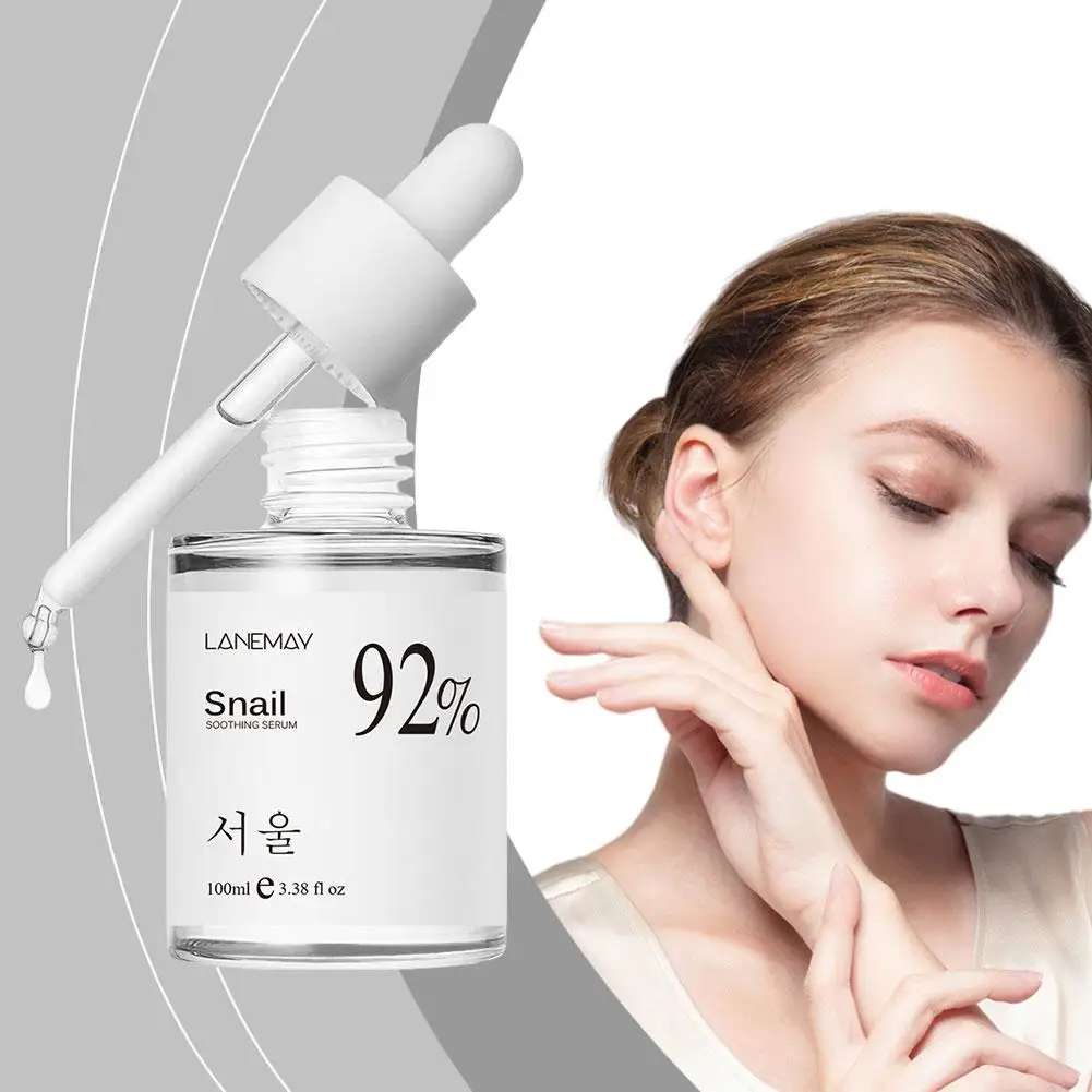 

100ml 92% Snail Soothing Facial Essence Multi in One Care Face Serum and Hydrating Moisturizing Skin F2P7