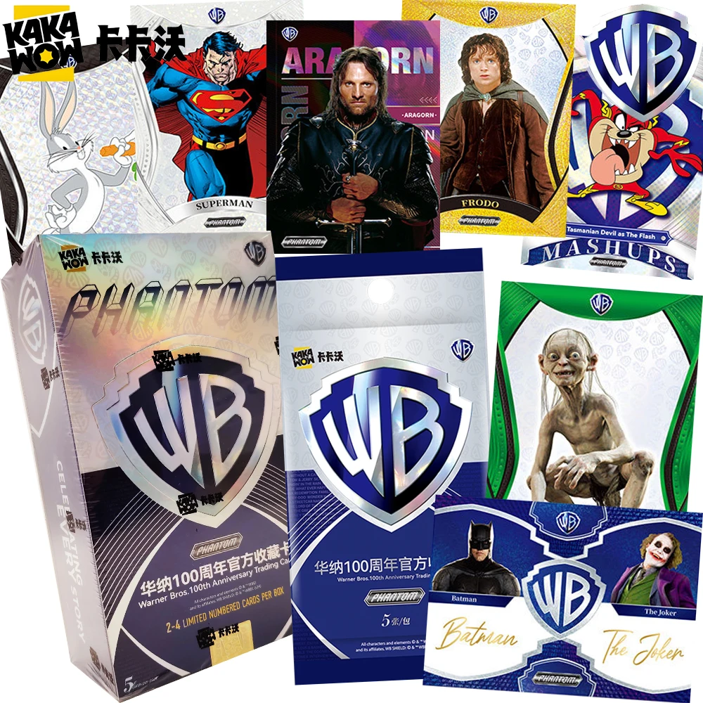 Kakawow Genuine Warner Bros.100th Anniversary Collection Cards 2024 PHANTOM Series Festival Celebration Happy Figures Cards Gift