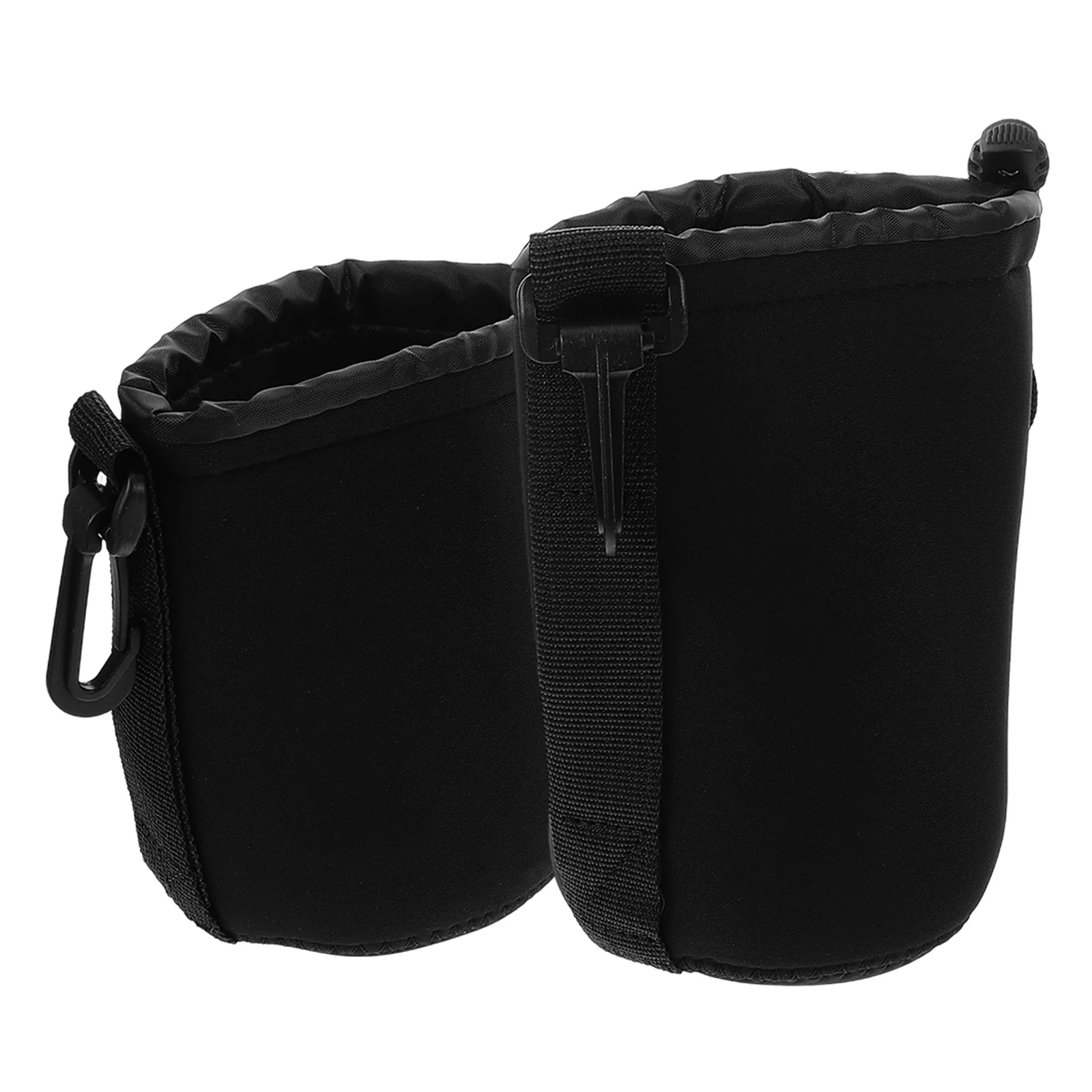 2 個のカメラレンズプロテクターポーチ防水耐衝撃収納袋屋外使用巾着コンパクトレンズケーススリーブオーガナイザー