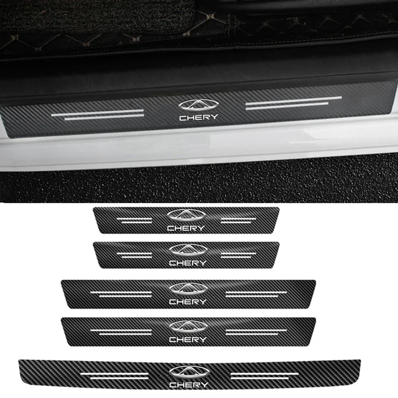 

Car Door Threshold Protective Stickers for Chery A1 A3 A5 QQ Blossom Tiggo 2 7 8 3X 5X Fulwin Arrizo T11 Amulet M11 Fora Eastar