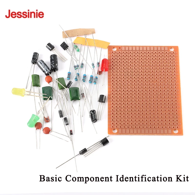 5Pcs/1pc Beginner's Basic Soldering Practice Component Kit Through-Hole Training Breadboard Electronic Circuit Board DIY
