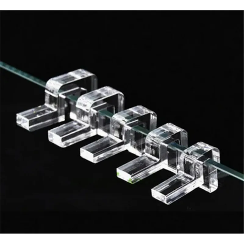 4 pieces/lot acrylic fish tank glass cover aquarium cover bracket support frame 6mm/8mm/10mm/12mm/15mm/19mm aquarium supplies