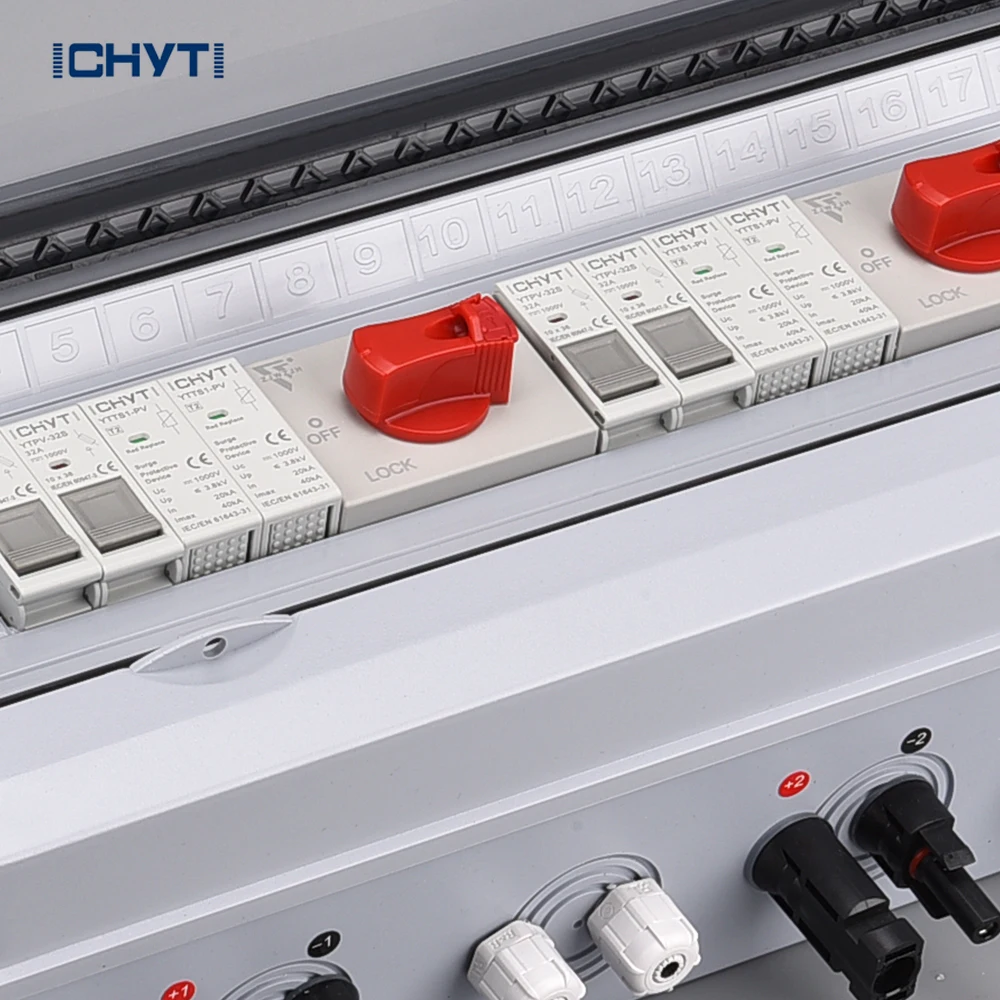 New Model 2 String Electric PV Solar Combiner Box Two in Two Out 1000v for 10kw