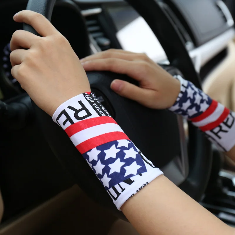 Cotton wrist guard men\'s summer fashion thin trend sports fitness wicking sweat female Yoga sun exercise cover scar tattoo