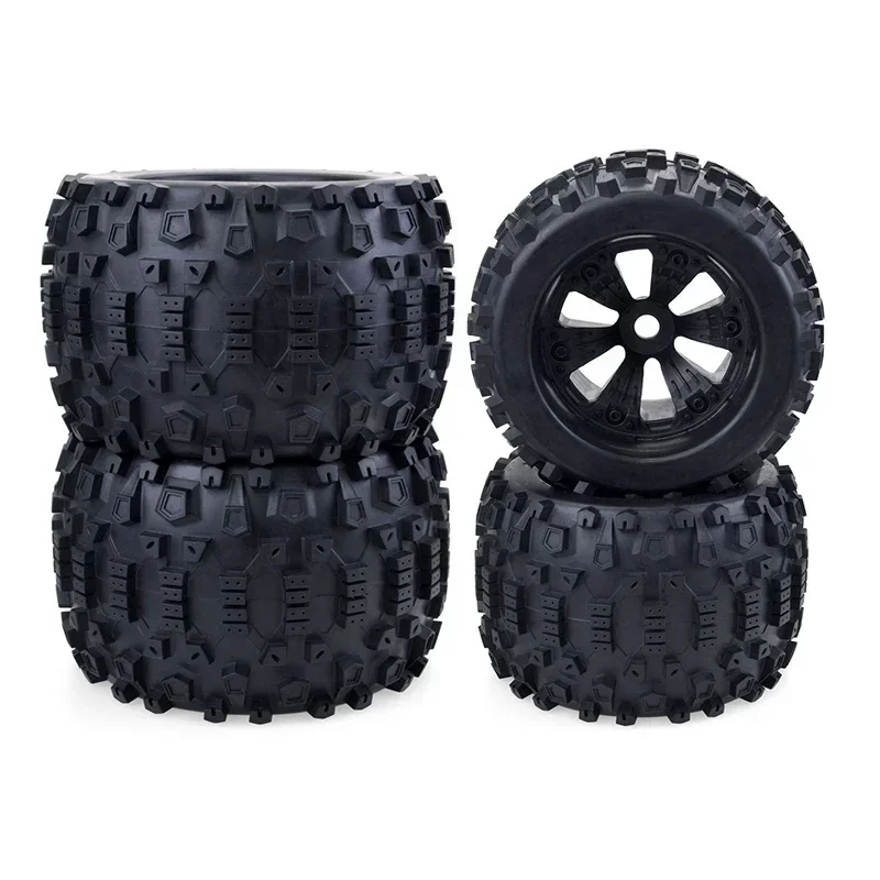 ZD 2PCS RC Wheel Tires 170MM Monster Truck Wheels Tire 17mm Hub Hex for 1/8 RC Car Off-Road HPI Redcat Rovan Savage Racing Cars