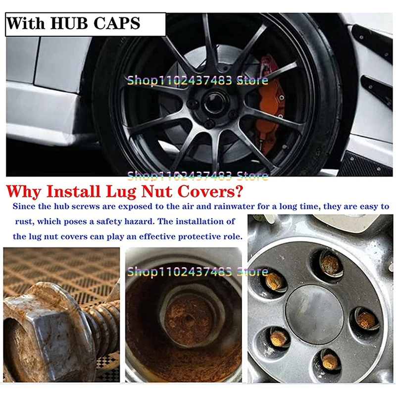 for VW Volkswagen Scirocco Tiguan Jetta Golf MK7 GTI Passat B5 CC Skoda Car Wheel 17mm Hex Lug Nut Bolt Decorations Covers Caps