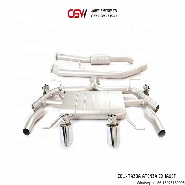 

Выхлопная система Sound Auto Parts Performance Valvetronic с глушителем и трубой Catback для Atenza 2.0 2020, насадки на выхлопную трубу