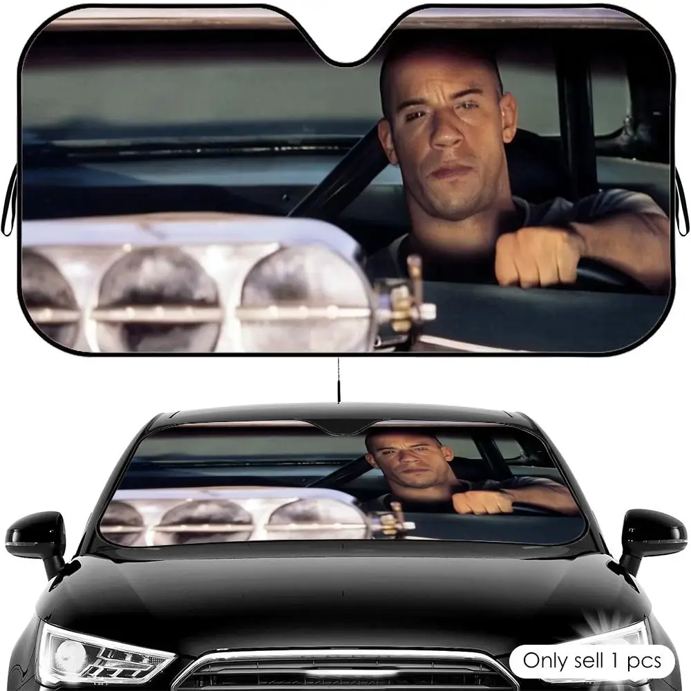 

Солнцезащитный козырек для автомобиля из алюминиевой фольги, многоразовый, с защитой от УФ-излучения и теплоизоляцией, дизайн «Форсаж»