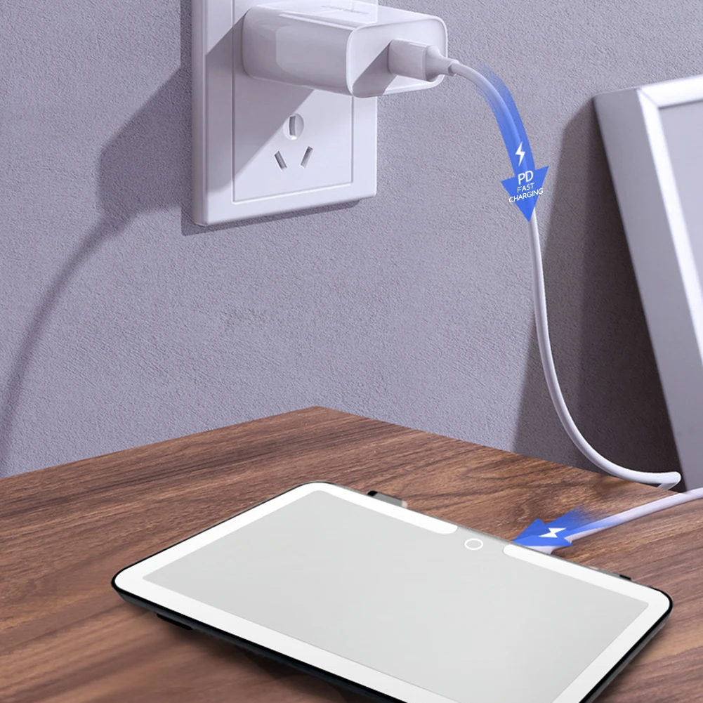 مرآة مكياج لواقي الشمس للسيارة تعمل باللمس، مرآة مكياج مضاءة قابلة للتعتيم، هدية مثالية لمالك السيارات