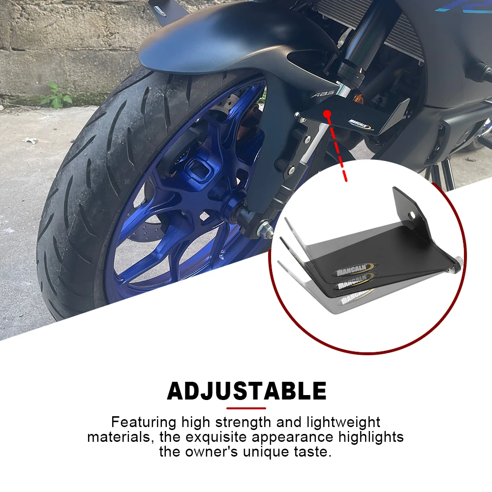 Suitable for Suzuki GSX250 GSX250R 2019-2023 20 21 22 motorcycle mudguard side wings. Front fender aerodynamic wing