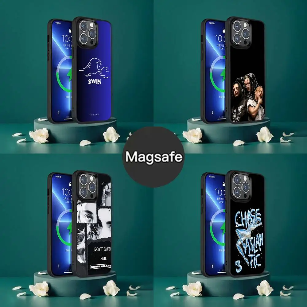 

Chase Atlantic Music Phone Case For iPhone 17,16,15,14,13,12,11,Pro,Max,Plus,Mini,SE4,E Magnetic Magsafe Wireless Charging