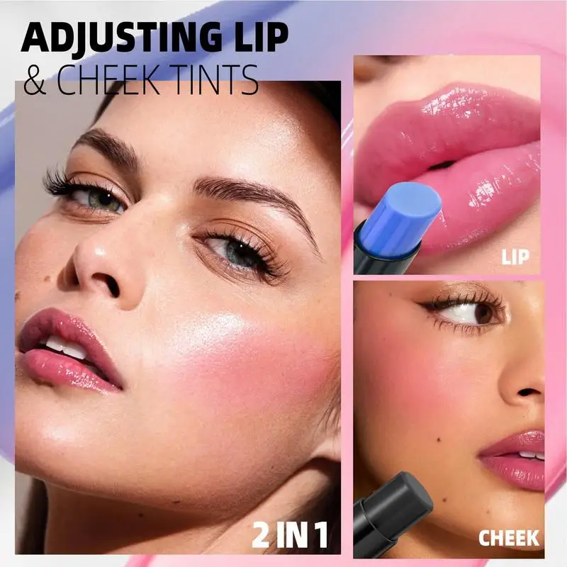 Temperatuur Kleur Veranderende Luie Lippenstift Hydrateert langdurige en niet-plakkerige cup lippenbalsem Blue Shimmer Lipstick PH Lipstick