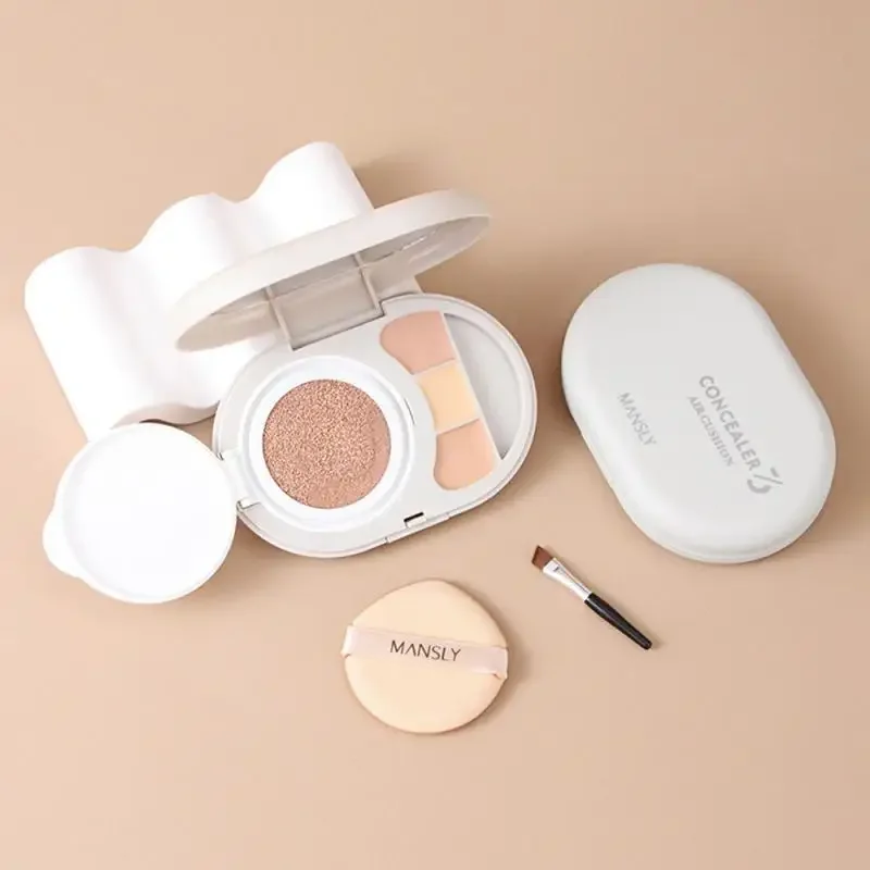 Whitening Air Cushion CC Cream With Concealer Palette Cushion Compact CC Foundation Cream For Face Korean Oil Control Cosmetics