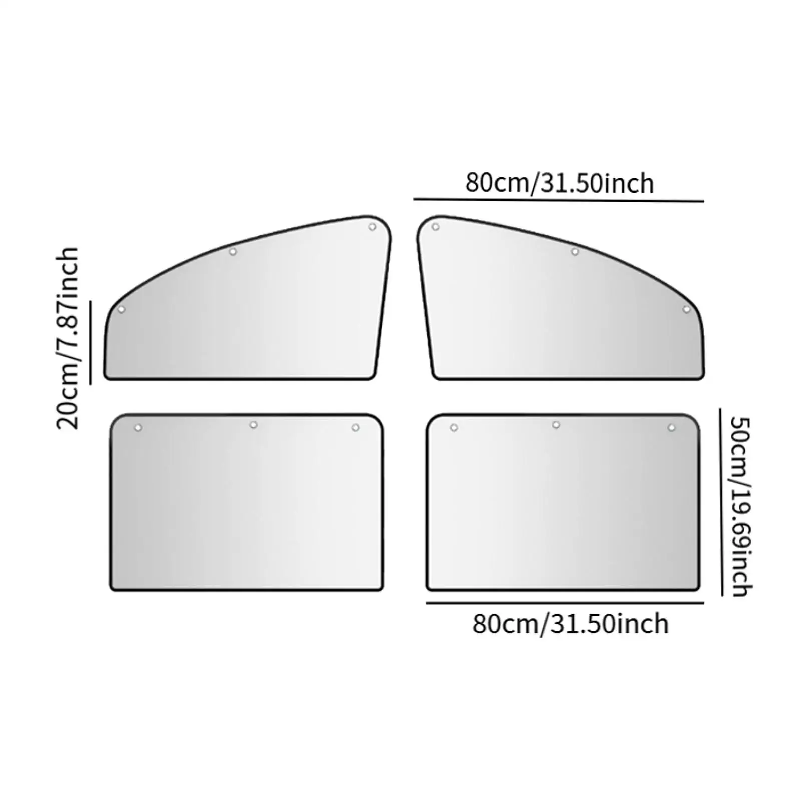 نافذة السيارة الظل الزجاج الأمامي العزل الحراري ديكور طوي سهلة التركيب لوازم غطاء الشمس للسيارات سيارة الداخلية SUV #6