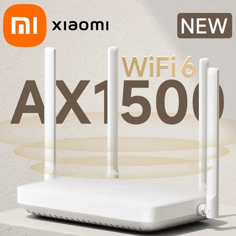 Router Xiaomi AX1500 WiFi 6: A Melhor Escolha para Redes Domésticas e de Escritório com Suporte a Mesh e Mijia App