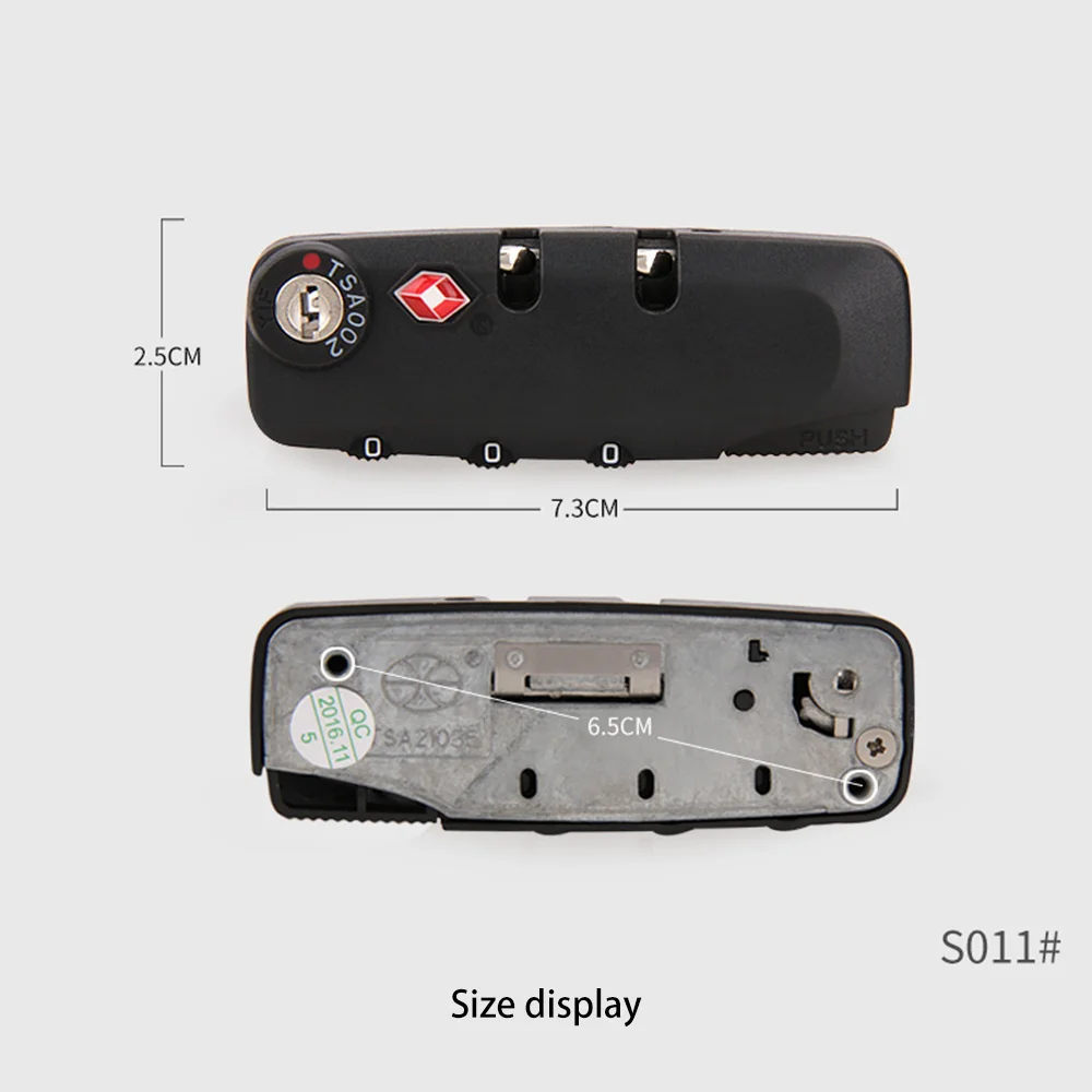 Fashion luggage bar box lock, luggage luggage customs lock, strong anti-theft code lock, luggage fixed lock