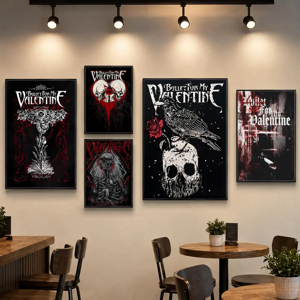 Band B-Bullet for My Valentine Poster PP Paper Decorative Wall Art for Living RoomsBedrooms Bars Cafes Stylish Home Decor Gift