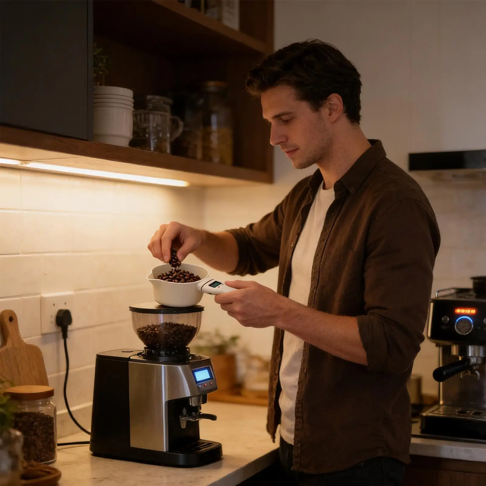 Measuring Spoons Rechargeable High Precision Digital Food Measuring Scoop For Bakers Chefs Pet Owners Cooking Baking Coffee Rice