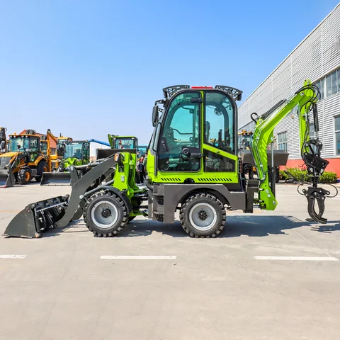 휠 굴삭기 중장비 15-20 백호 트랙터 2.0톤 백호 로더 중국 공장에서