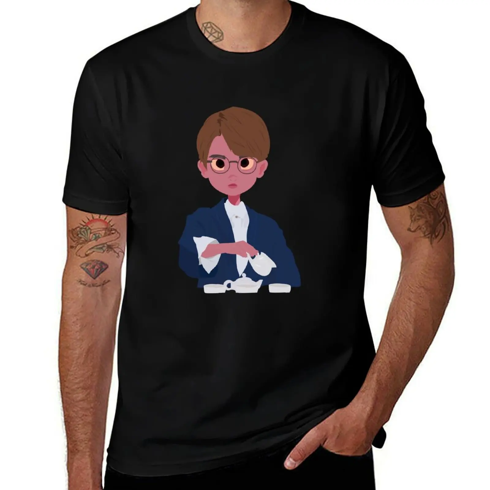 Xi Men-Meteor Garden T-Shirt Plus Size Lightweight Top