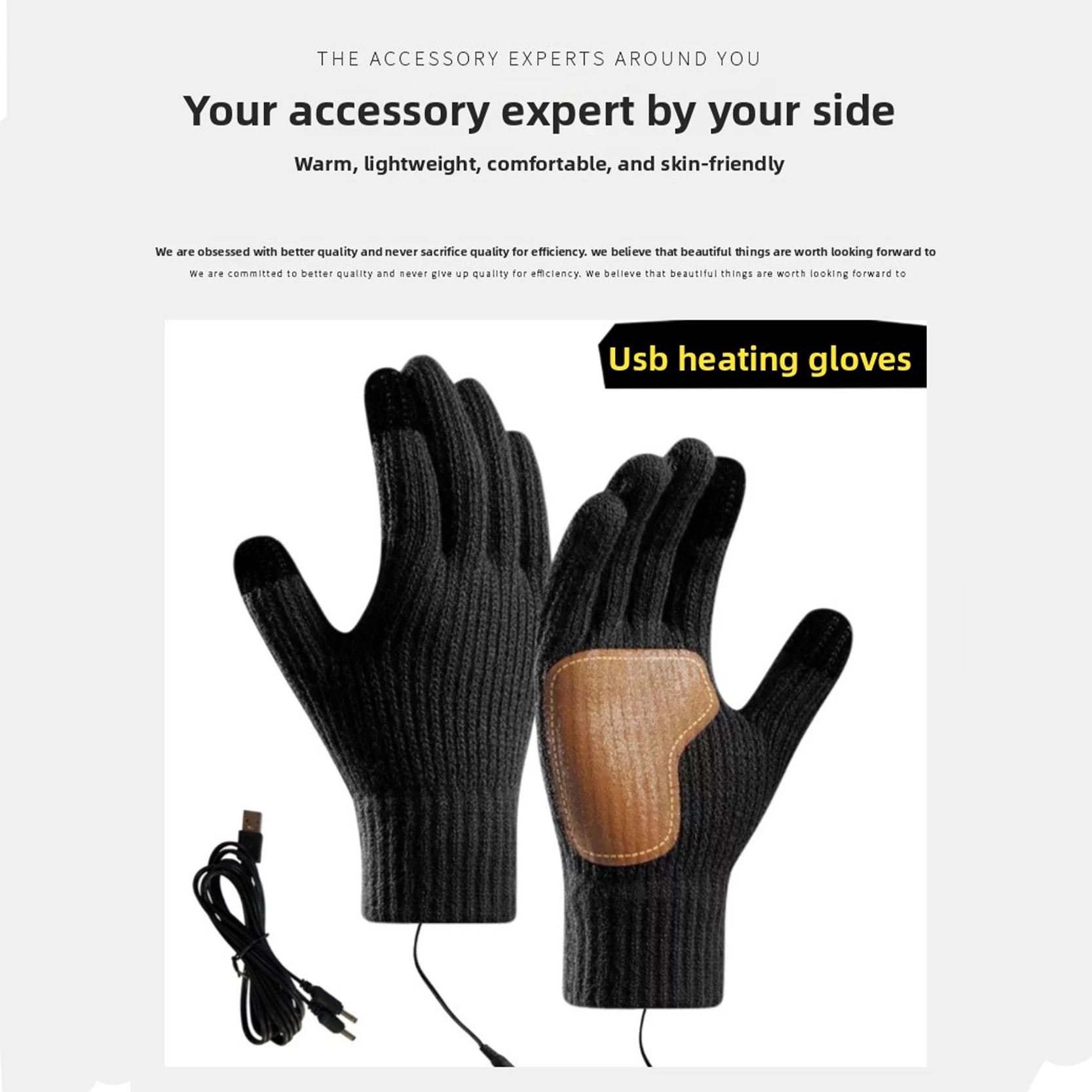 Fleece Warm Schwarz Zopfmuster Winter Unisex Touchscreen Outdoor Radfahren Skifahren Warme Vielseitige Vollfingerhandschuhe Täglicher Gebrauch