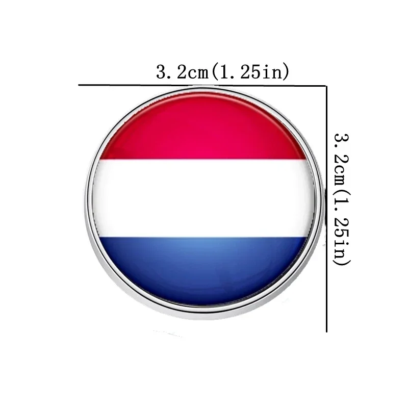 3D Netherlands Flag Magnet Magnetic Metal Home Refrigerator for Fridge Is Used To Decor