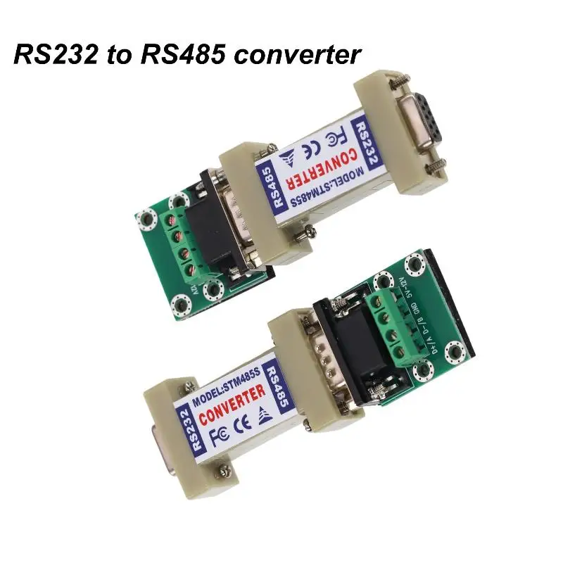 1Pcs Rs232 Rs485 Adapter 232 485 Female Industrial High Performance RS232 To RS485 Bidirectional Converter