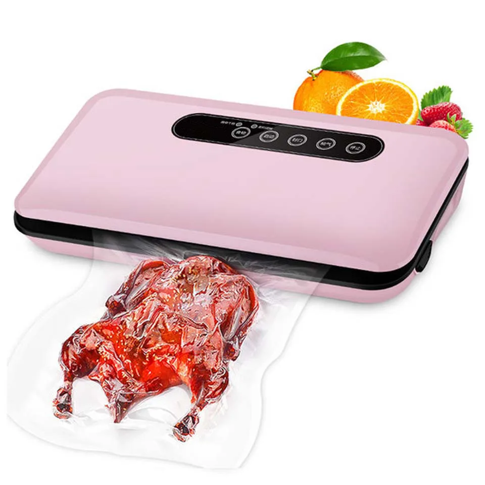 220V Household automatic Food Vacuum Sealer straw Packaging Machine food saver Film Sealer Vacuum Packer Including some Pcs Bags