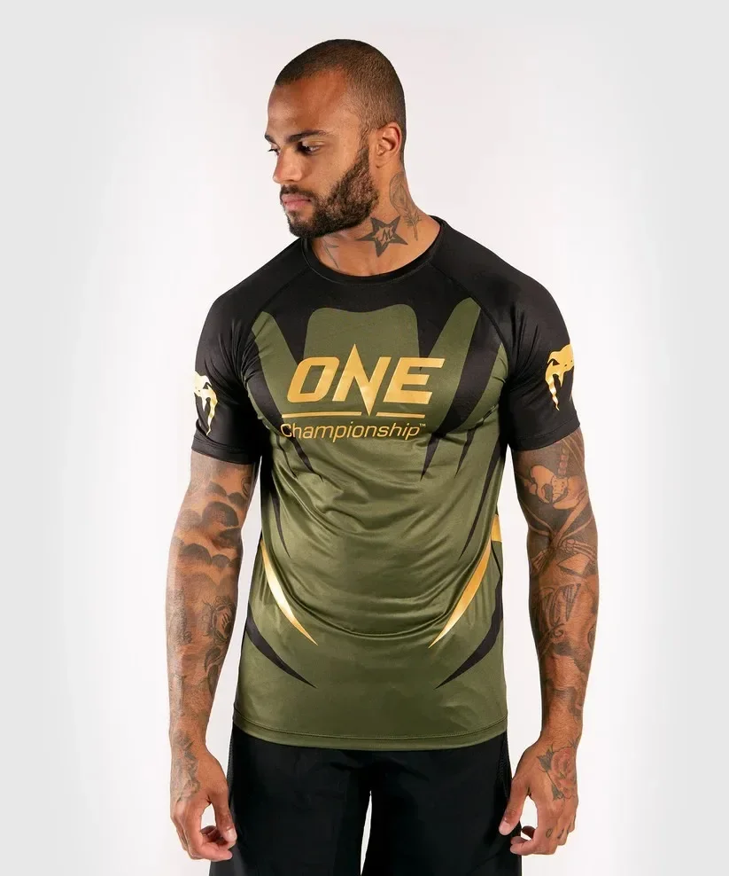 Summer Men's 3D Print Fightwear ONE Championship Fight Team Uniform Fans Breathable O Neck Short Sleeve Man Kids Casual T-shirt