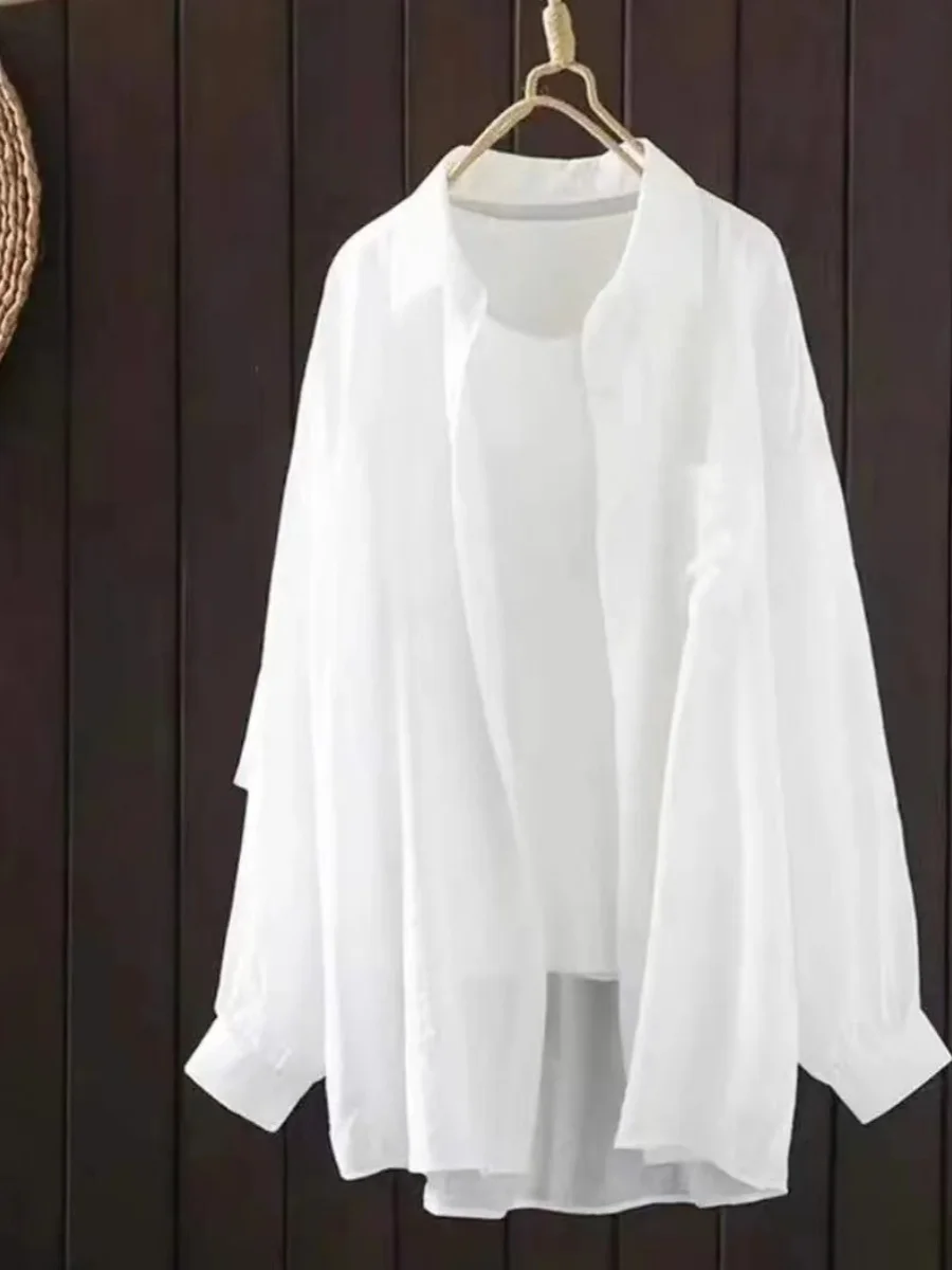 سترة نسائية رفيعة للغاية واقية من الشمس irt تشبه الحرير طويلة بياقة Sve متوسطة الطول ملابس خارجية سترة تخفيف Sle كورية...