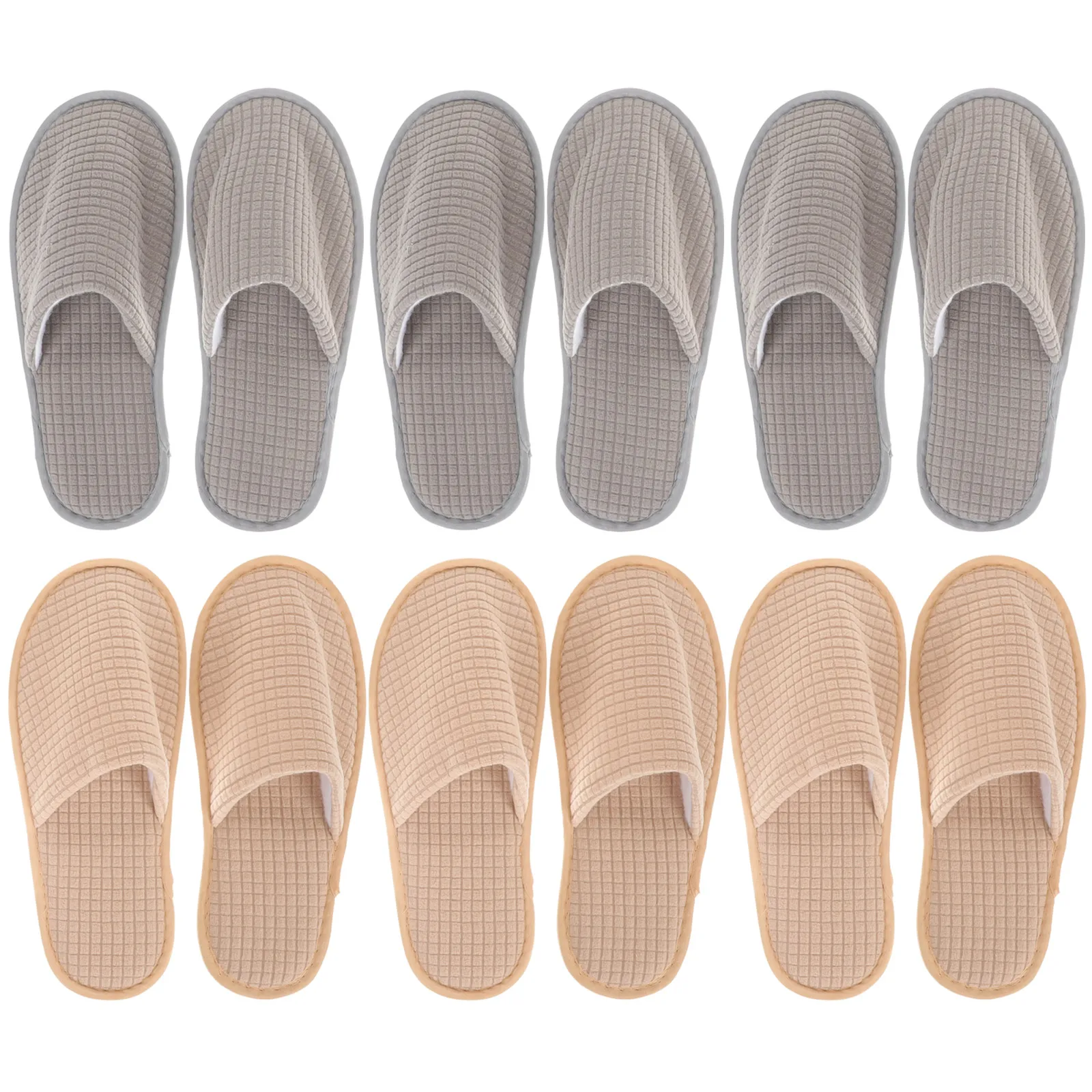 

Washable for Guest Home Travel Hotel Spa Wedding Non Slip Disposable House Shoes Hygienic Fleece Sole Guest Slippers