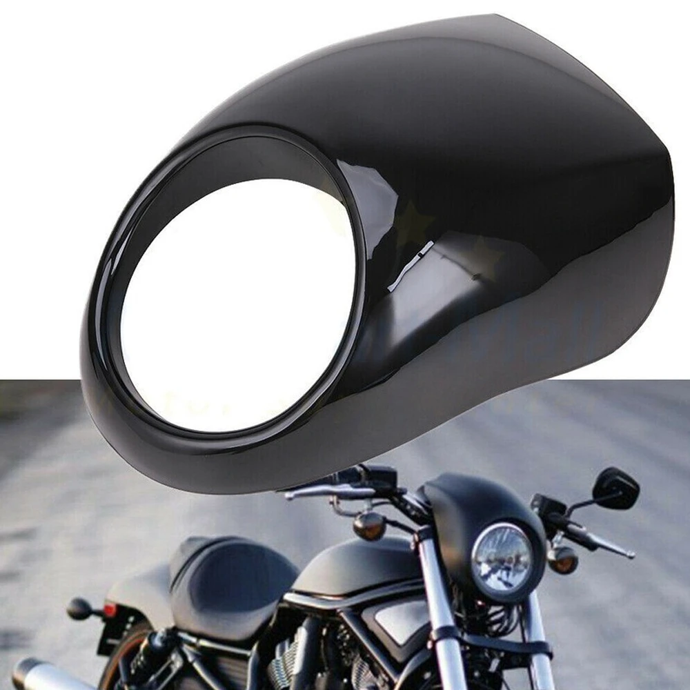 

Motorcycle Headlight Mask Head Light Fairing Cover Front Fork Mount Kits For Harley Dyna FX Sportster XL 1200 883 Iron 1973-Up
