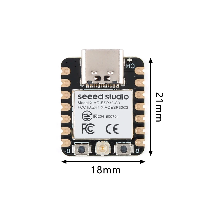 Seeedu37Seeed Studio XIAO ESP32-C3 WiFi compatible Bluetooth Mesh 5.0 Module de carte de développement 4 Mo Flash 400 Ko SRAM pour Ardu37