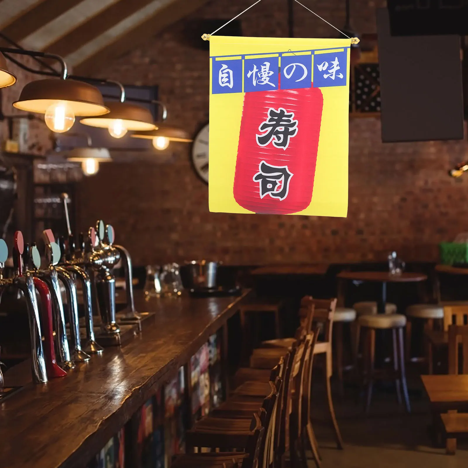 

Japanese Style Izakaya Hanging Banner Bright Color Lightweight Flag for Sushi Shop Restaurant Decor Izakaya Hanging Flag