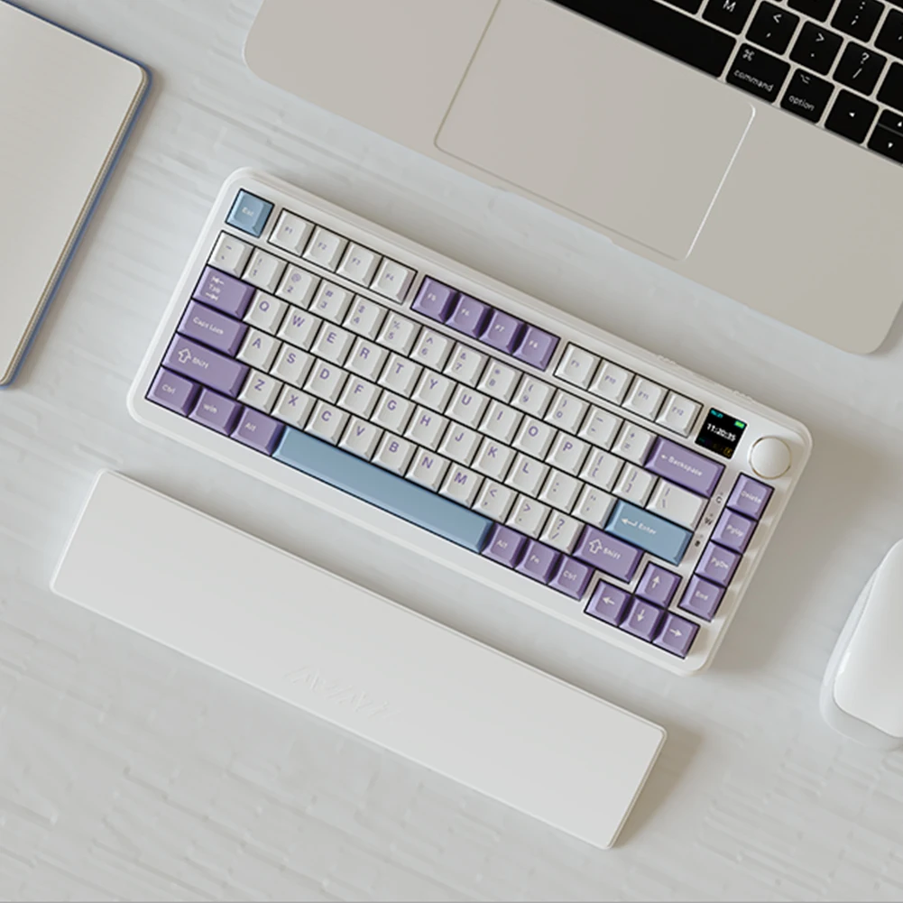 81-Tasten Gaming-Tastatur Handgelenkauflage Ergonomisches Weiches Memory-Schaum Handstütze für Langes Tippen Rutschfeste Handflächenauflage Stabile Basis